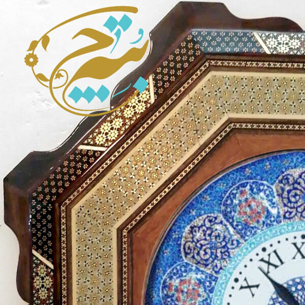 ساعت خاتم کاری دالبری شیشی با صفحه میناکاری - Image 2