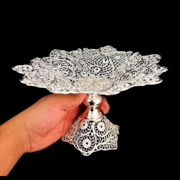 ظروف ملیله کاری شیرینی خوری لب دالبر 23 - Image 2
