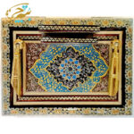 قلمدان رومیزی با جعبه لولایی  خاتم کاری  11در15 - Image 2