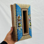 جعبه دستمال کاغذی خاتم کاری چوگان - Image 9