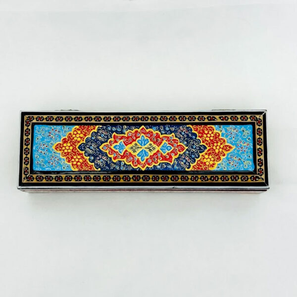 جعبه خاتم کاری استخونی مدل دستبندی تذهیب 7در20 - Image 6