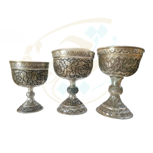 سنگاب قلمزنی مسی برجسته - Image 5