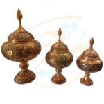 شکلات خوری پایه دار  قلمزنی مدل چهره - Image 6