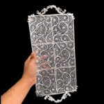ظروف ملیله کاری سینی رولت خوری ساده - Image 4