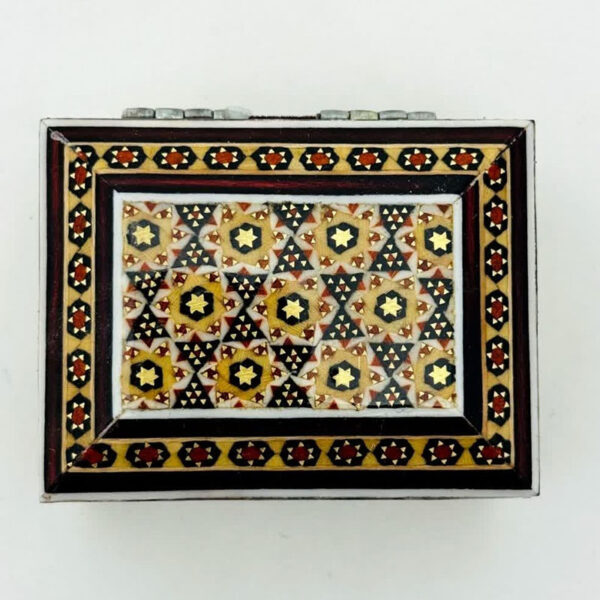 جعبه خاتم کاری استخونی مدل روخاتم 6در8 - Image 6