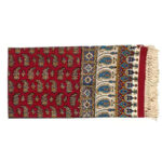 رومیزی قلمکار طرح زرشکی اعلا سایز یک متری - Image 3