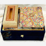 ست هدیه خاتم کاری ترمه و جعبه دستمال اعلا