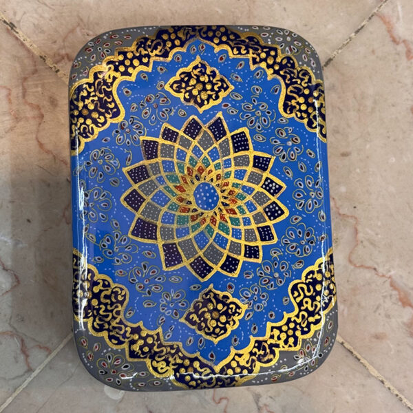 جعبه خاتم کاری کشویی اسلیمی - Image 6