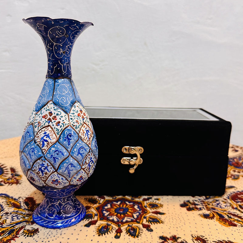 FaGglKUj8CMnV98mvYm075ehbENicpvu2XZt14dRWfl668YWYu.jpg گلدان میناکاری شده 20 سانتی - Image 1