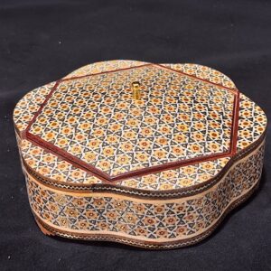 شکلات خوری خاتم کاری مدل پره وارو