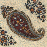 رومیزی قلمکار ممتاز طرح گل و بته - Image 2