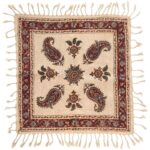 رومیزی قلمکار ممتاز طرح گل و بته - Image 3