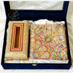 ست هدیه خاتم کاری ترمه و جعبه دستمال اعلا - Image 5
