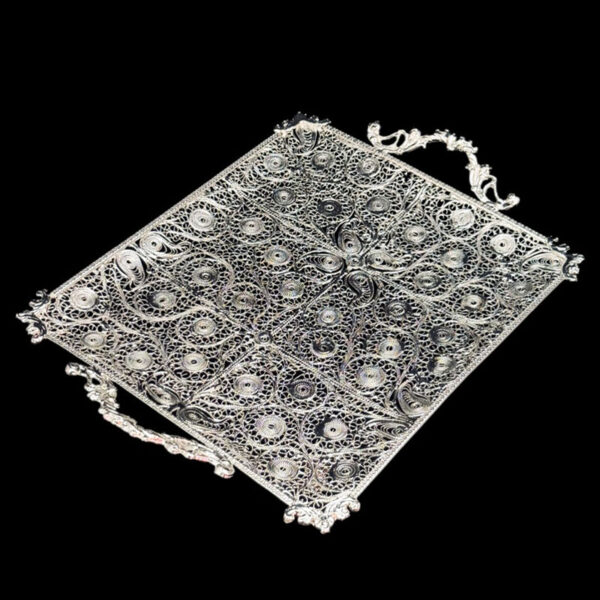 ظروف ملیله کاری سینی مستطیل - Image 3