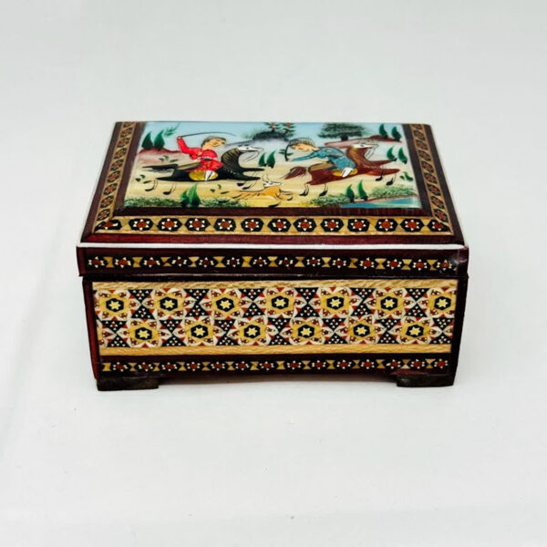 پک هدیه زعفران به همراه جعبه خاتم کاری اصل اصفهان - Image 6