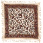 رومیزی قلمکار ممتاز طرح گل ریز سری