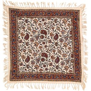 رومیزی قلمکار ممتاز طرح گل ریز سری