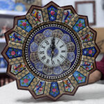 ساعت خاتم کاری گل و بلبل قطر متوسط ۴۰ - Image 4