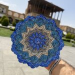بشقاب میناکاری 25 سانتی با جعبه جیر - Image 3