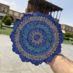 بشقاب میناکاری دیوارکوب 25سانتی