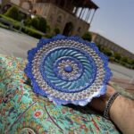 بشقاب میناکاری دیوارکوب 25سانتی - Image 2