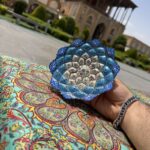 بشقاب میناکاری دیوارکوب 16 سانتی - Image 3
