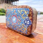 جعبه خاتم کاری جاکارتی کشویی مدل مینیاتور اسلیمی 2 - Image 6