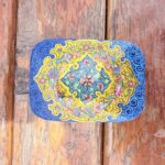 جعبه خاتم کاری جاکارتی کشویی مدل مینیاتور اسلیمی 5 - Image 5