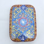 جعبه خاتم کاری جاکارتی کشویی مدل مینیاتور اسلیمی 2 - Image 2