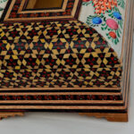 جعبه دستمال کاغذی خاتم کاری رو نقاشی - Image 4
