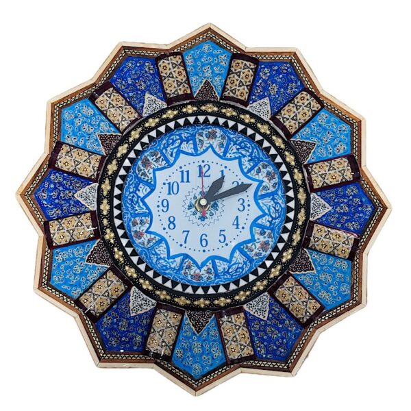 ساعت صنایع دستی خاتم کاری - Image 3