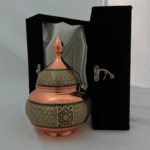 قندان مس و خاتم کاری شالداربه همراه جعبه هدیه - Image 5
