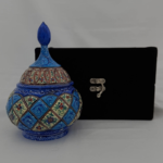 قندان مسی میناکاری اصفهان 16سانتی - Image 4