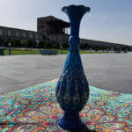 گلدان میناکاری ۳۰ سانتی