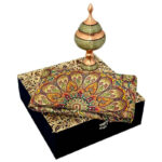 ست هدیه هدیه اداری ترمه و شکلات خوری مس و خاتم
