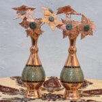 ست هدیه جفت گلدان خاتم کاری سایز 20 - Image 4