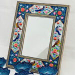 ست هفت سین میناکاری مسی مدل نیلوفر آبی - Image 11