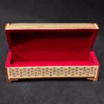 جعبه خاتم کاری صندوقچه ای 5در20 - Image 4