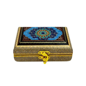 جعبه خاتم کاری مدل تمام خاتم تذهیب 10در14