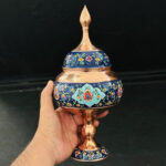 شکلات خوری مس و پرداز ارتفاع 32 با جعبه مخمل - Image 3