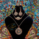 ست زیورآلات مسی فیروزه کوبی مدل 9 - Image 6