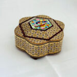 شکلات خوری (جاشکلاتی) خاتم کاری گل و مرغ کوچک - Image 6