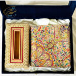 ست هدیه خاتم کاری ترمه و جعبه دستمال اعلا - Image 7