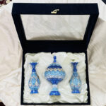 پک هدیه میناکاری گلدان و شکلات خوری - Image 4