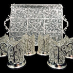 سرویس پذیرایی ملیله کاری (سینی و چای‌خوری) - Image 5