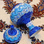 ست هدیه اداری شکلات خوری میناکاری و ترمه - Image 10
