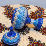 ست هدیه اداری شکلات خوری میناکاری و ترمه - Image 11