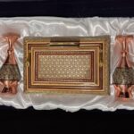 پک هدیه اداری خاتم کاری با جعبه مخمل - Image 6