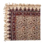 رومیزی قلمکار ممتاز طرح گل ریز سایز 1در1 - Image 2
