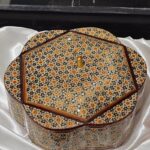 پک هدیه گلدان و شکلات خوری خاتم کاری - Image 4
